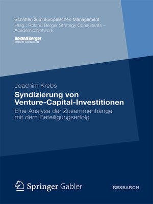 cover image of Syndizierung von Venture-Capital-Investitionen